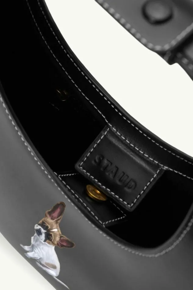 STAUD Custom Handbags CUSTOM MOON BAG Black 8211 Women