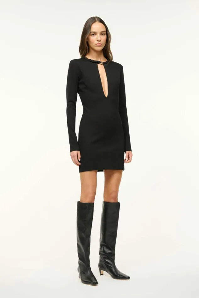 STAUD Dresses ASTOR DRESS Black 8211 Women STAUD Dresses ASTOR DRESS Black 8211 Women
