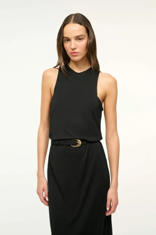 STAUD Dresses BRANDY DRESS Black 8211 Women STAUD Dresses BRANDY DRESS Black 8211 Women