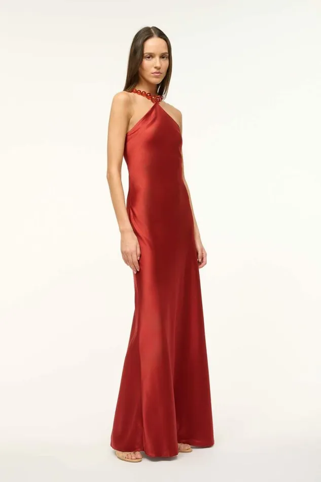 STAUD Dresses CADENCE DRESS Rust 8211 Women