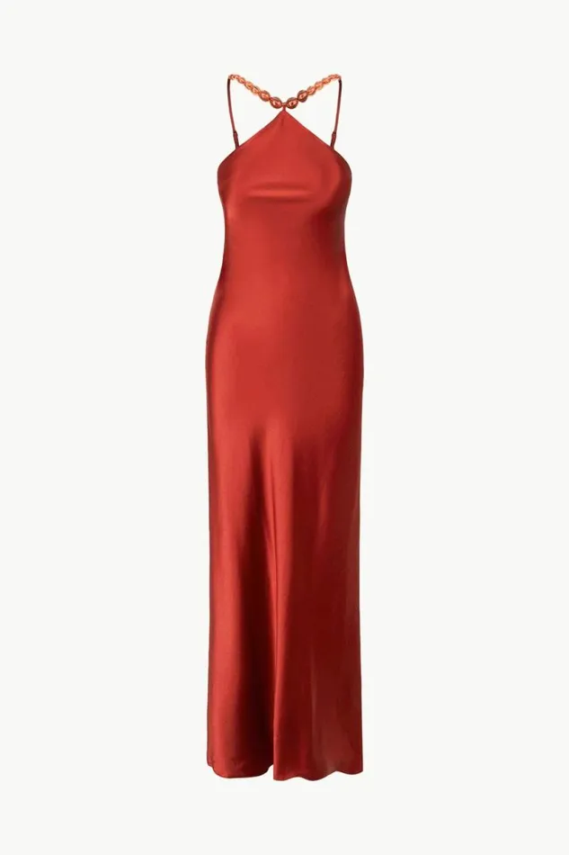 STAUD Dresses CADENCE DRESS Rust 8211 Women