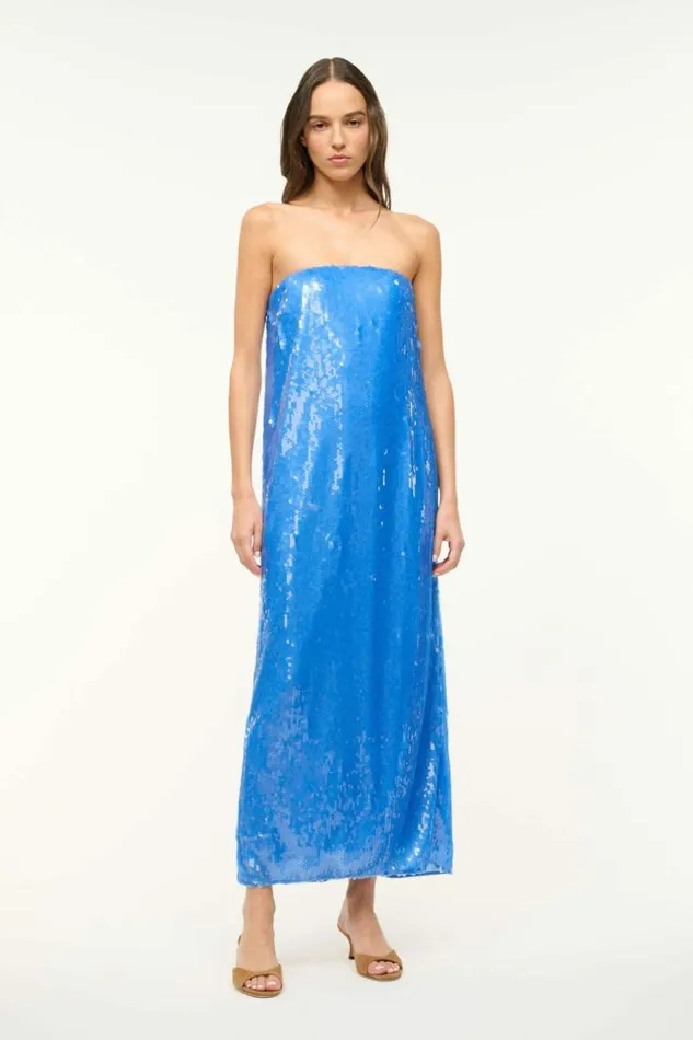STAUD Dresses CASEY DRESS Cornflower 8211 Women