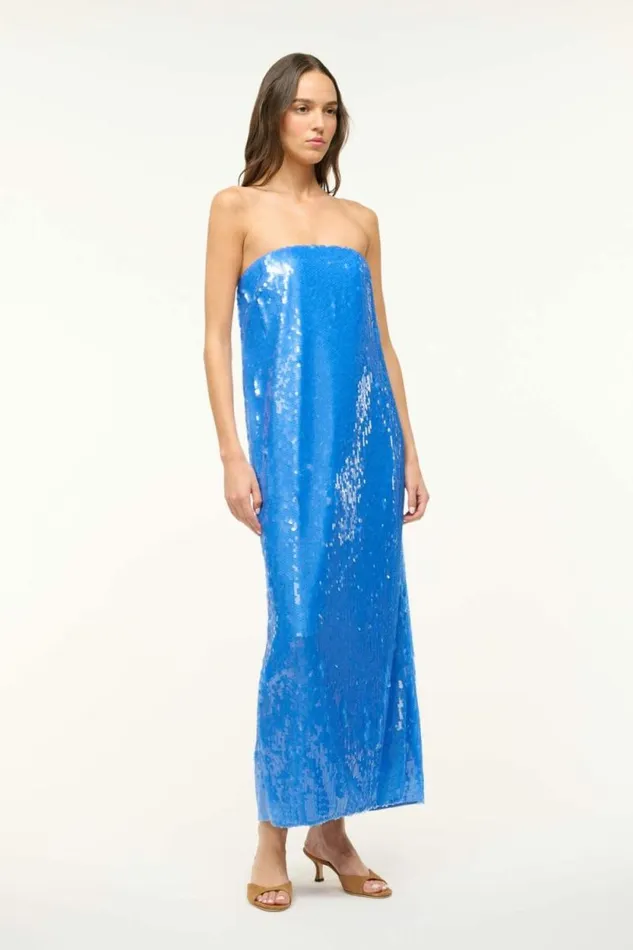 STAUD Dresses CASEY DRESS Cornflower 8211 Women