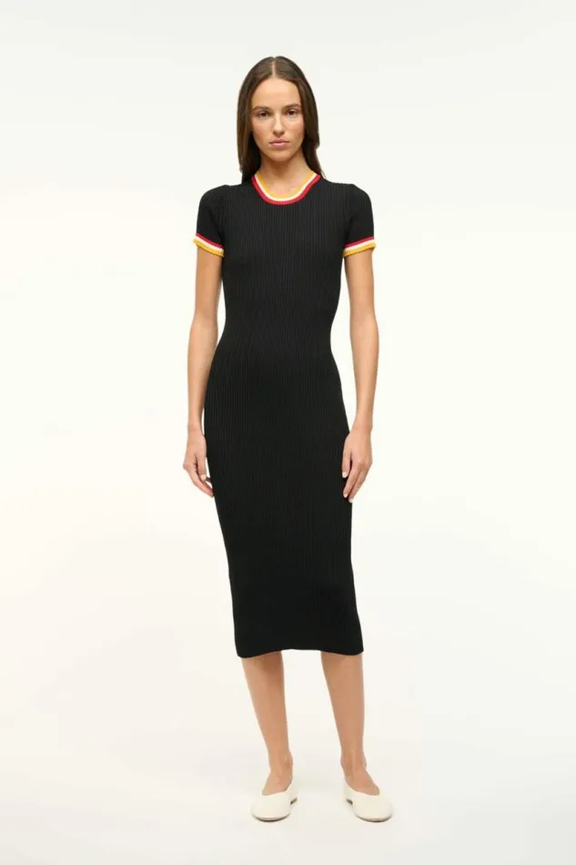STAUD Dresses THE NFL COLLEEN DRESS 49ers Black 8211 Women
