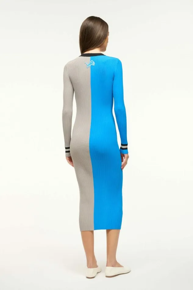 STAUD Dresses THE NFL SHOKO SWEATER Detroit Lions 8211 Women STAUD Dresses THE NFL SHOKO SWEATER Detroit Lions 8211 Women