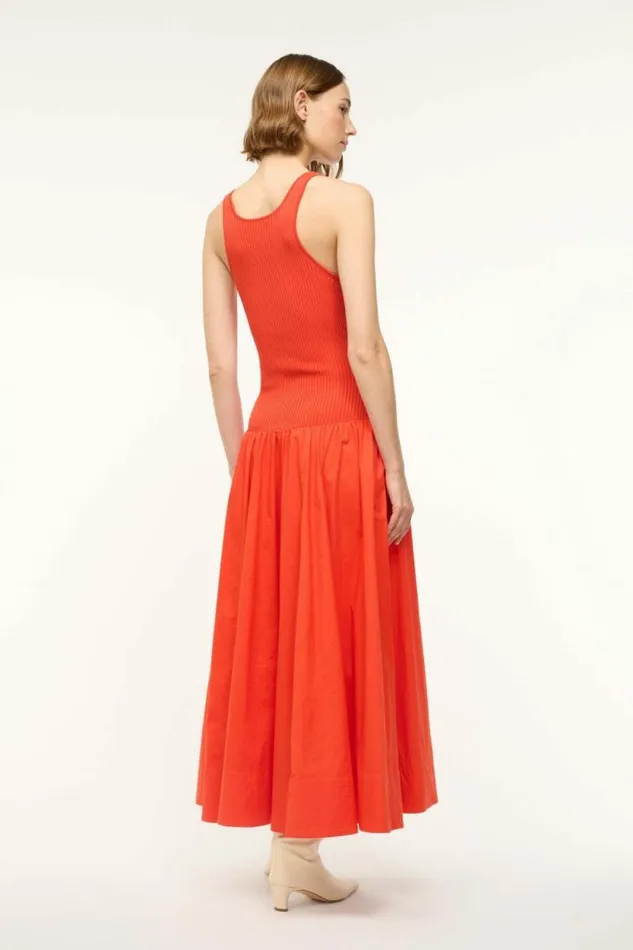 STAUD Dresses YAMILA DRESS Cayenne 8211 Women