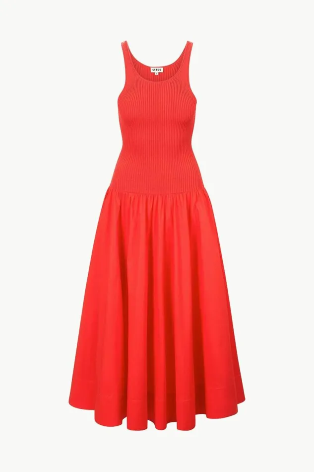 STAUD Dresses YAMILA DRESS Cayenne 8211 Women