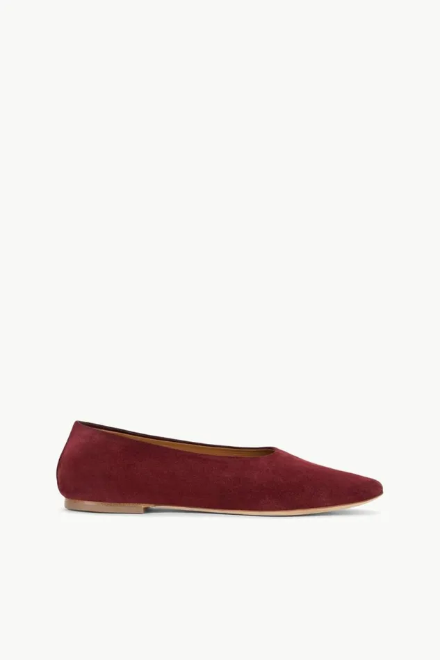 STAUD Mules and Flats ALBA BALLET FLAT Pinot Suede 8211 Women