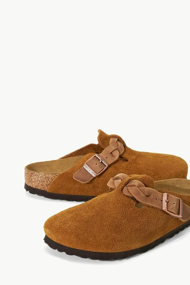 STAUD Mules and Flats BIRKENSTOCK BOSTON BRAID CLOG Mink 8211 Women