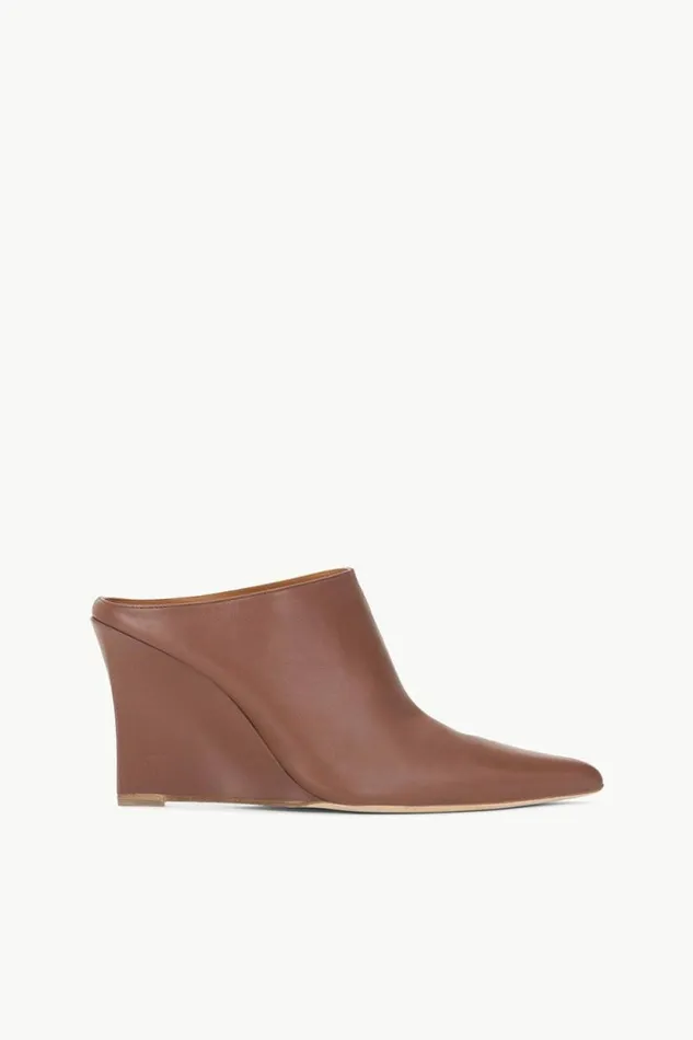 STAUD Mules and Flats VESPER WEDGE MULE Cacao 8211 Women