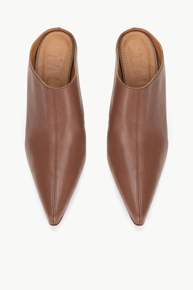 STAUD Mules and Flats VESPER WEDGE MULE Cacao 8211 Women STAUD Mules and Flats VESPER WEDGE MULE Cacao 8211 Women