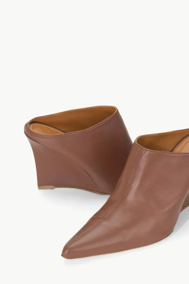 STAUD Mules and Flats VESPER WEDGE MULE Cacao 8211 Women STAUD Mules and Flats VESPER WEDGE MULE Cacao 8211 Women