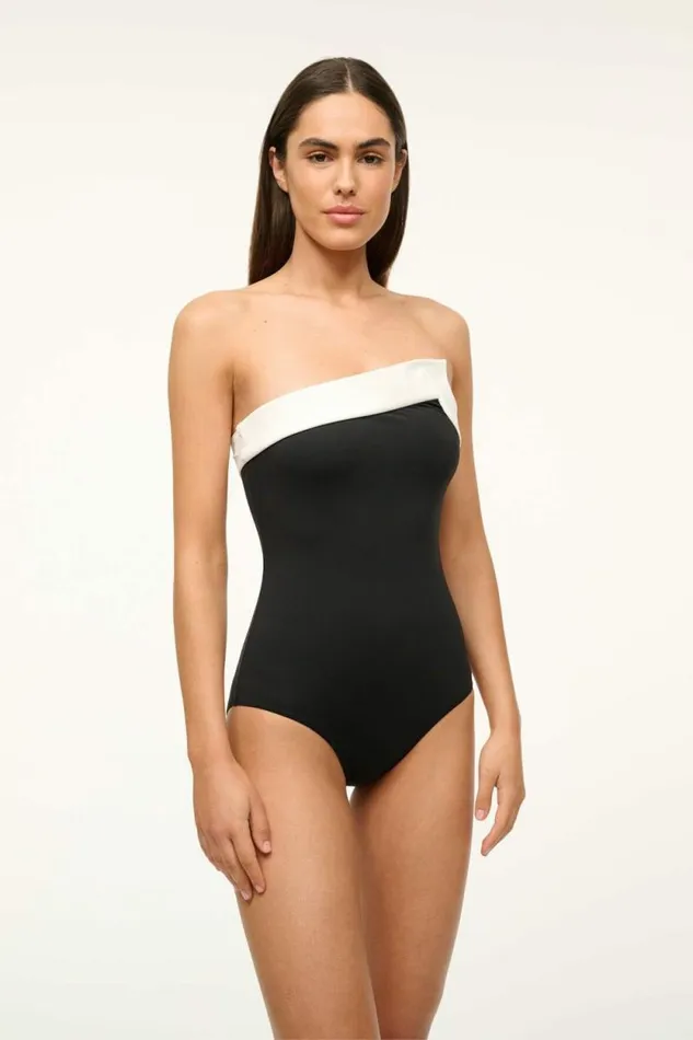 STAUD One Pieces ALEXANDRA ONE PIECE Black White 8211 Women STAUD One Pieces ALEXANDRA ONE PIECE Black White 8211 Women