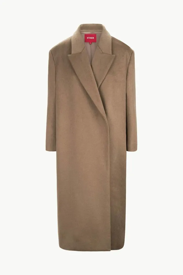 STAUD Outerwear and Jackets SERGE COAT Deep Taupe 8211 Women STAUD Outerwear and Jackets SERGE COAT Deep Taupe 8211 Women