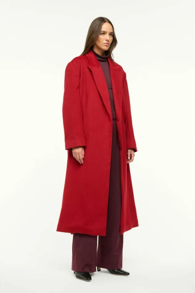 STAUD Outerwear and Jackets SERGE COAT Rouge 8211 Women