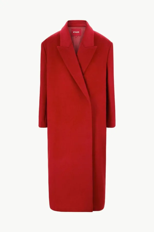 STAUD Outerwear and Jackets SERGE COAT Rouge 8211 Women