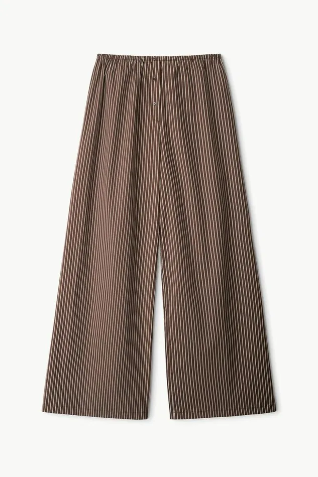 STAUD Pants and Shorts BONFIRE PANT Dark Oak Micro Stripe 8211 Women STAUD Pants and Shorts BONFIRE PANT Dark Oak Micro Stripe 8211 Women