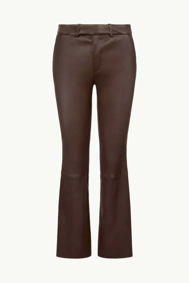STAUD Pants and Shorts HANOVER LEATHER PANT Tiramisu 8211 Women STAUD Pants and Shorts HANOVER LEATHER PANT Tiramisu 8211 Women