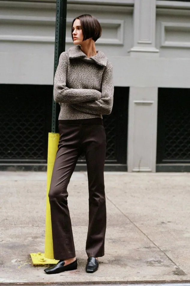STAUD Pants and Shorts HANOVER LEATHER PANT Tiramisu 8211 Women STAUD Pants and Shorts HANOVER LEATHER PANT Tiramisu 8211 Women