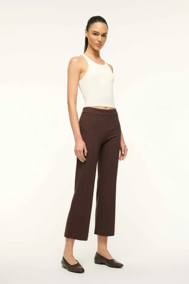 STAUD Pants and Shorts KNACK PANT Dark Chocolate 8211 Women STAUD Pants and Shorts KNACK PANT Dark Chocolate 8211 Women