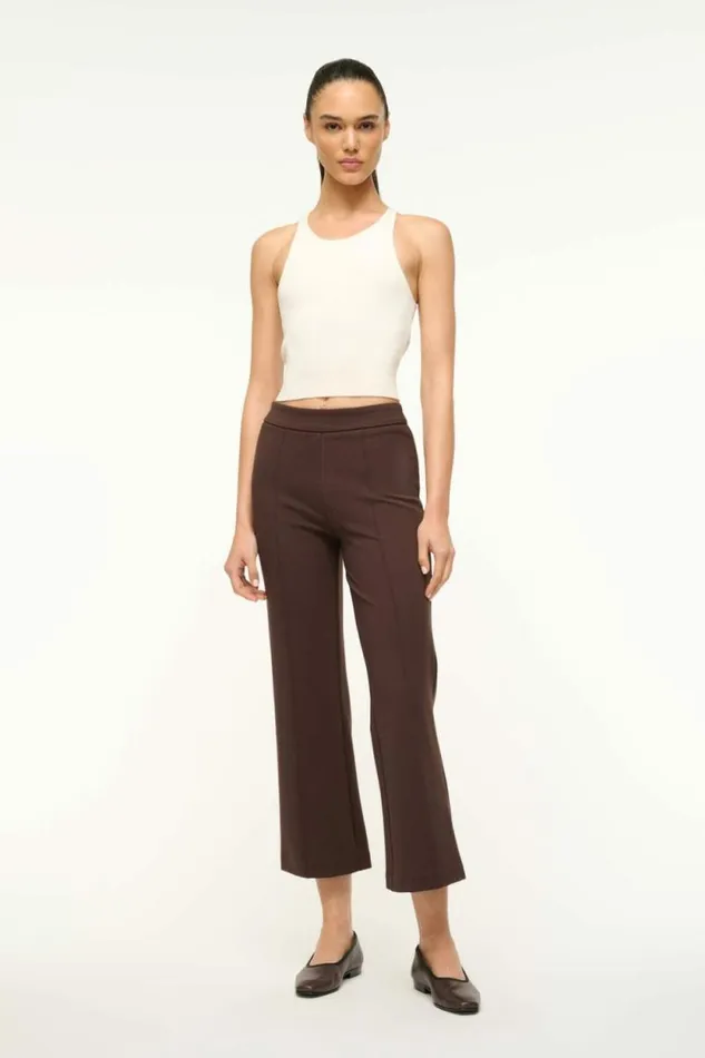 STAUD Pants and Shorts KNACK PANT Dark Chocolate 8211 Women STAUD Pants and Shorts KNACK PANT Dark Chocolate 8211 Women