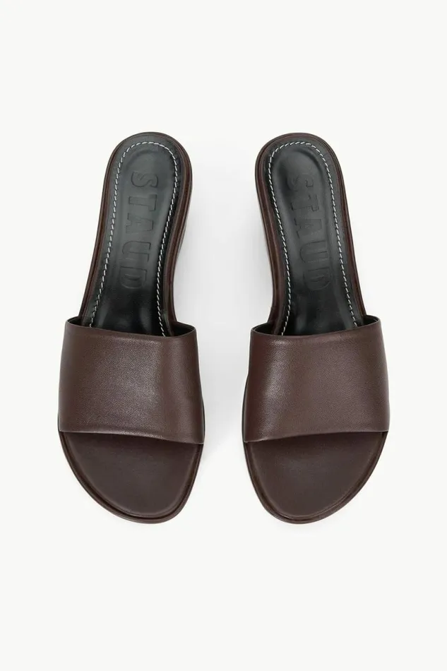 STAUD Platforms and Wedges GINNY WEDGE Espresso 8211 Women STAUD Platforms and Wedges GINNY WEDGE Espresso 8211 Women