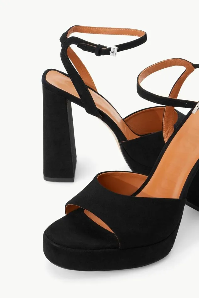 STAUD Platforms and Wedges SOLANGE PLATFORM Black Suede 8211 Women STAUD Platforms and Wedges SOLANGE PLATFORM Black Suede 8211 Women