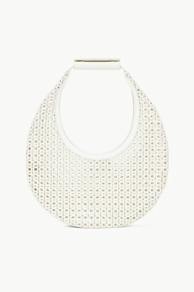 STAUD Shoulder MOON WOVEN BAG Paper 8211 Women