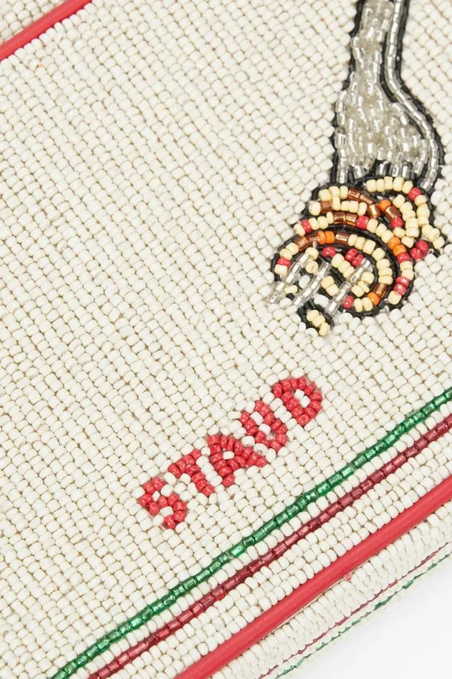 STAUD Shoulder TOMMY BEADED BAG Tomato 8211 Women