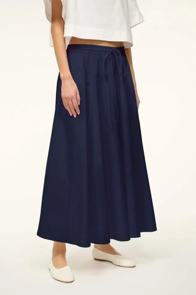 STAUD Skirts EDEN SKIRT Navy 8211 Women STAUD Skirts EDEN SKIRT Navy 8211 Women