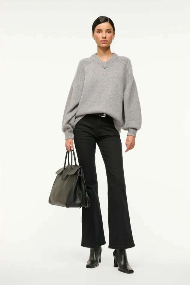STAUD Sweaters WILSON SWEATER Heather Grey 8211 Women