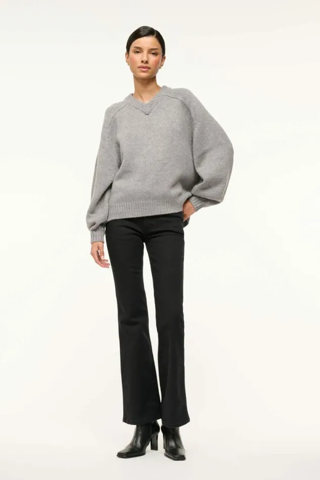STAUD Sweaters WILSON SWEATER Heather Grey 8211 Women