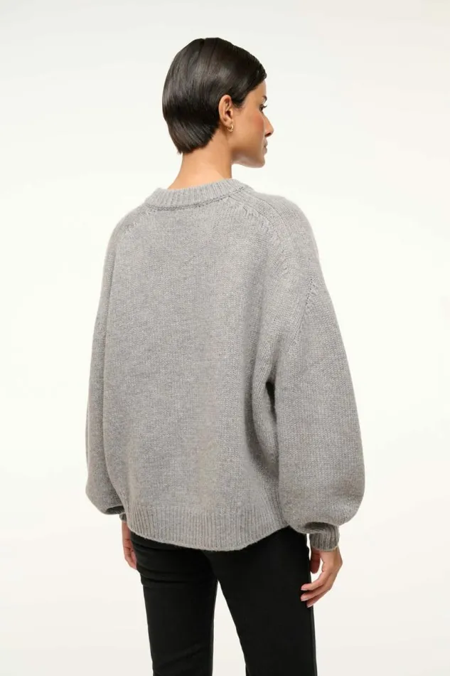 STAUD Sweaters WILSON SWEATER Heather Grey 8211 Women
