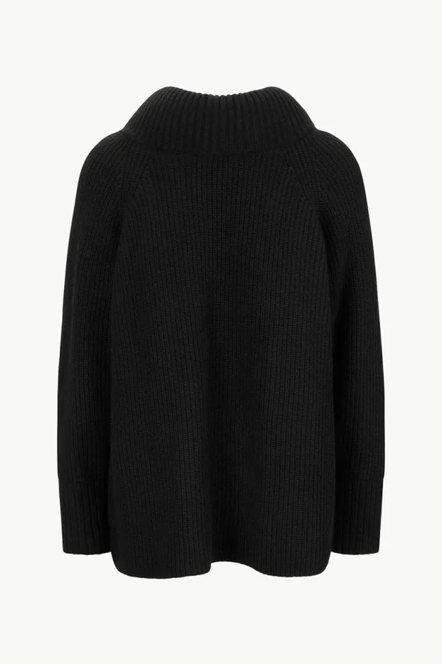 STAUD The Knit Shop WAVERLY SWEATER Black 8211 Women