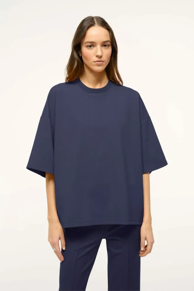 STAUD Tops CAPSULE TOP Navy 8211 Women