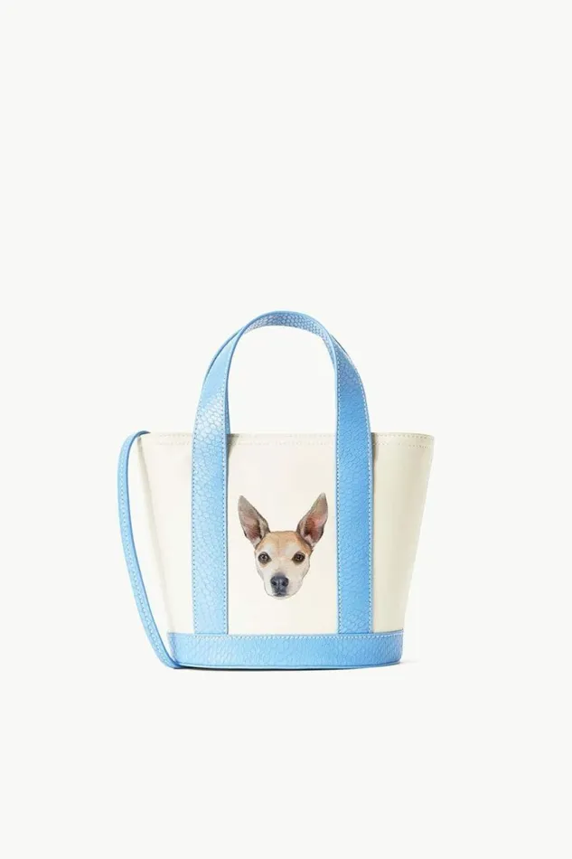 STAUD Totes CUSTOM ALLORA MINI TOTE Cream Staud Blue 8211 Women