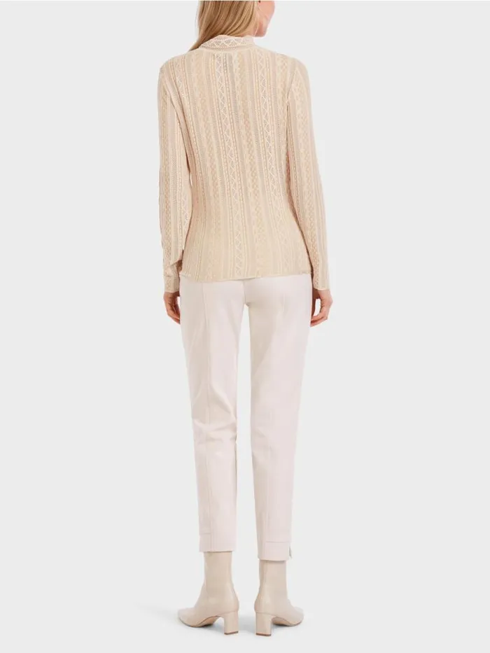 Strick Damen Marc Cain Krpernaher Sweater Knitted In Germany Soft Blossom