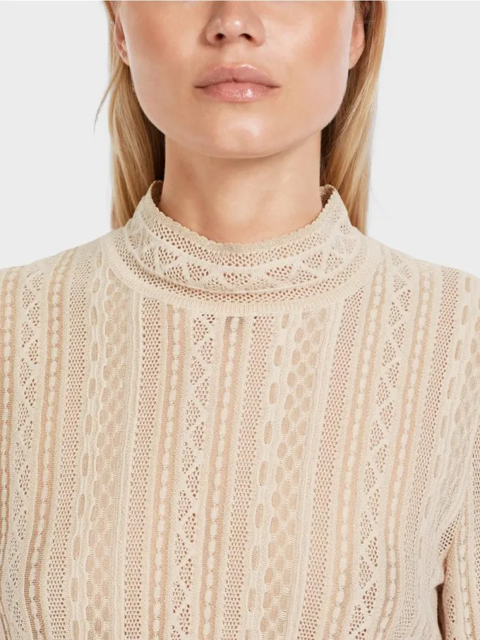 Strick Damen Marc Cain Krpernaher Sweater Knitted In Germany Soft Blossom