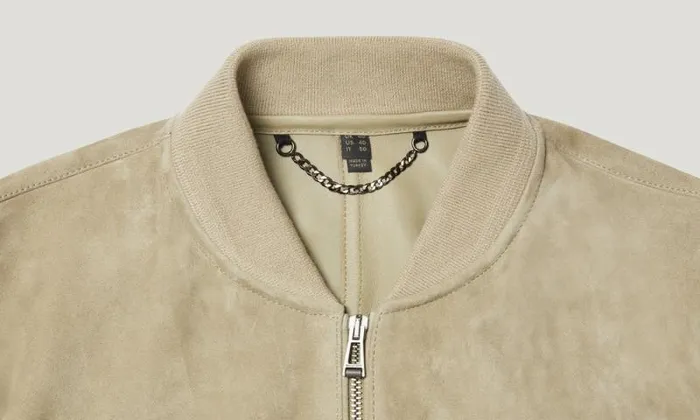 Suede and Shearling Jackets Men Belstaff Continental Bomber Washed Sand Suede and Shearling Jackets Men Belstaff Continental Bomber Washed Sand