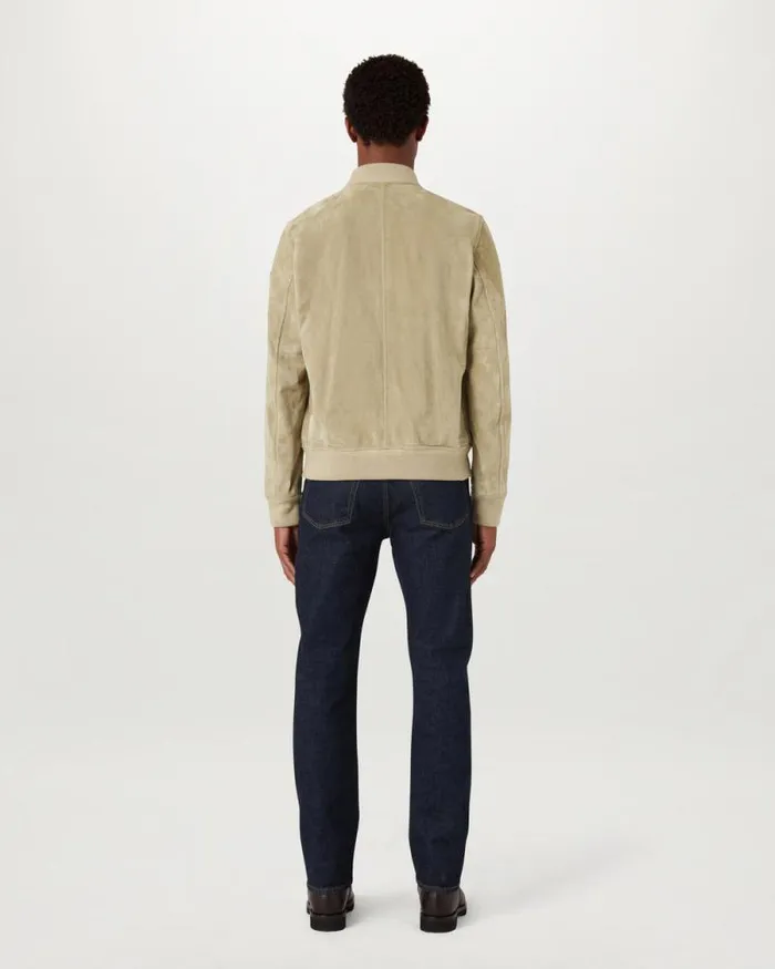 Suede and Shearling Jackets Men Belstaff Continental Bomber Washed Sand Suede and Shearling Jackets Men Belstaff Continental Bomber Washed Sand