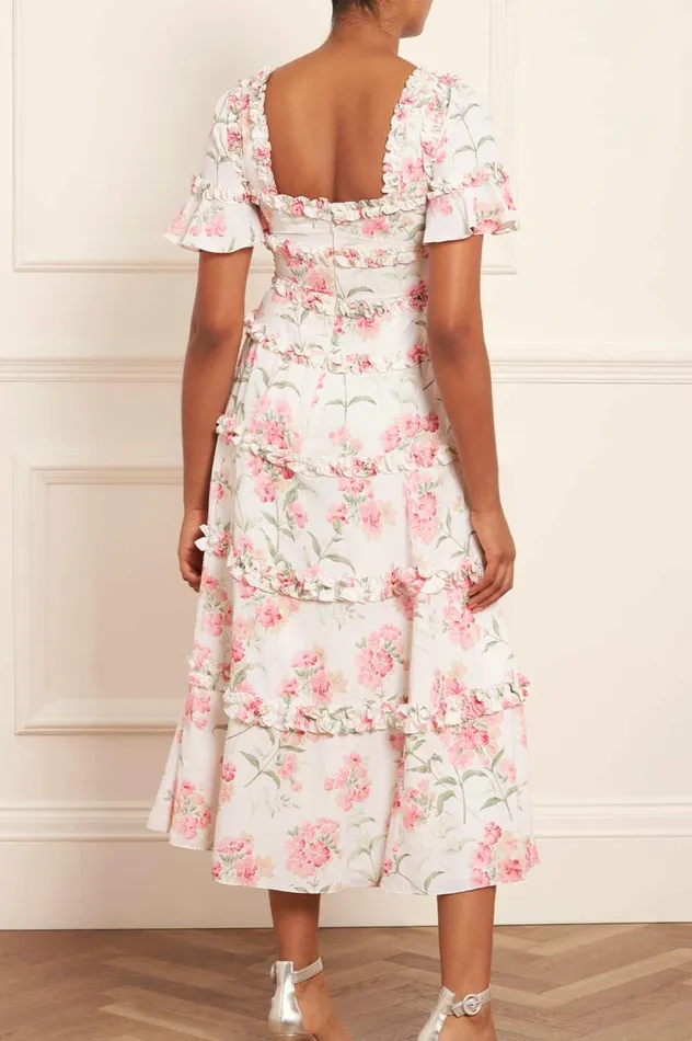 Summer Posy Maya Crepe Ballerina Dress Multi Women Needle and Thread Dresses