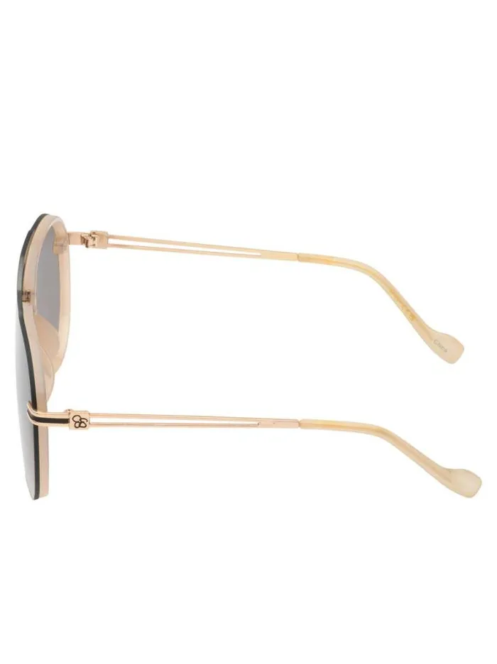 Sunglasses Accessories Jessica Simpson Metal Aviator Sunglasses In Nude
