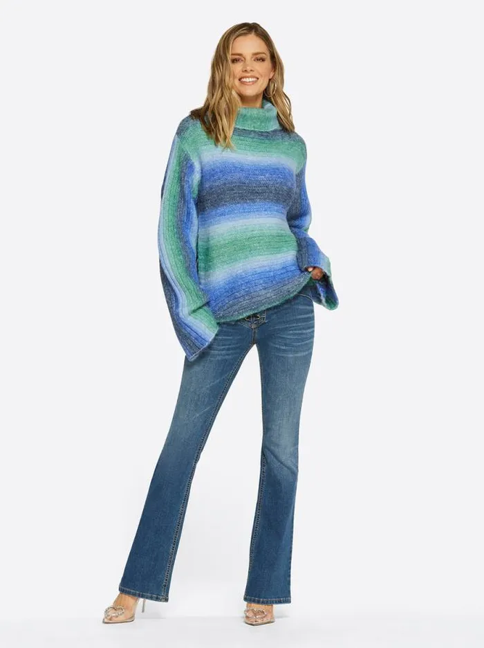Sweaters Clothing Jessica Simpson Lana Bell Sleeve Sweater In Corsair