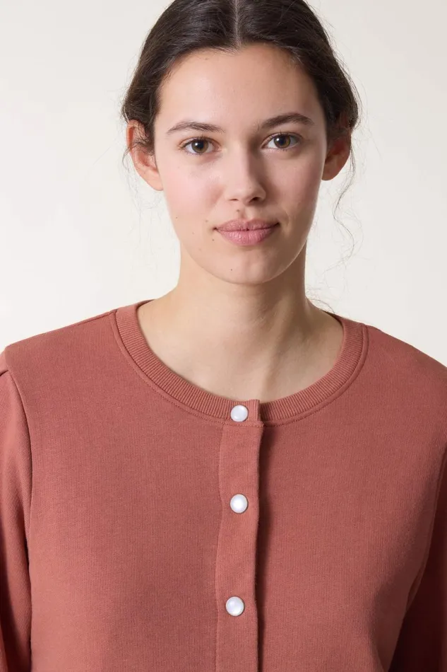Sweatshirts Women Leon and Harper Sensas Plain Sweatshirt Blush