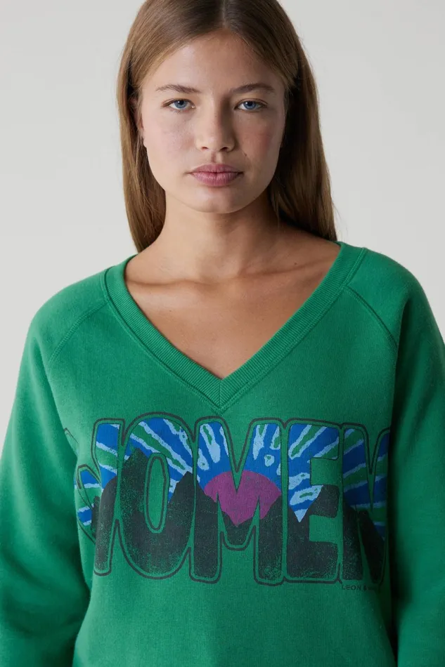 Sweatshirts Women Leon and Harper Shiva Sweatshirt Green