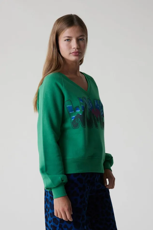 Sweatshirts Women Leon and Harper Shiva Sweatshirt Green
