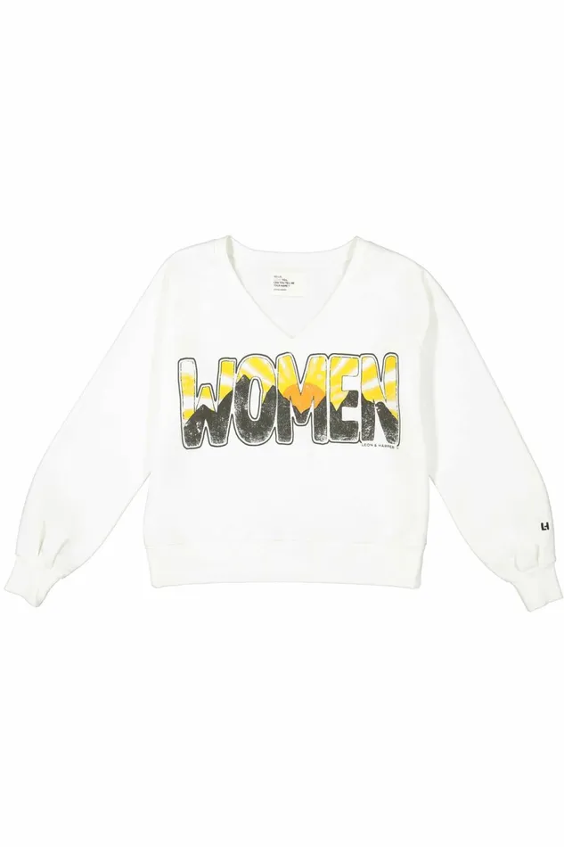 Sweatshirts Women Leon and Harper Shiva Sweatshirt White