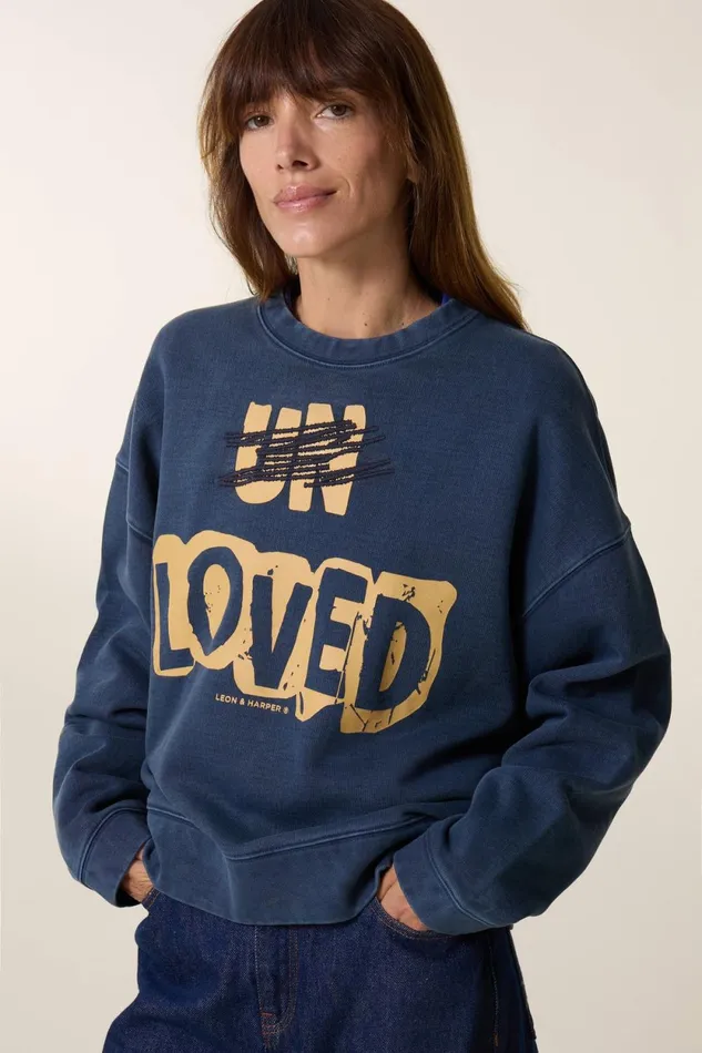 Sweatshirts Women Leon and Harper Siena Un Sweatshirt Indigo