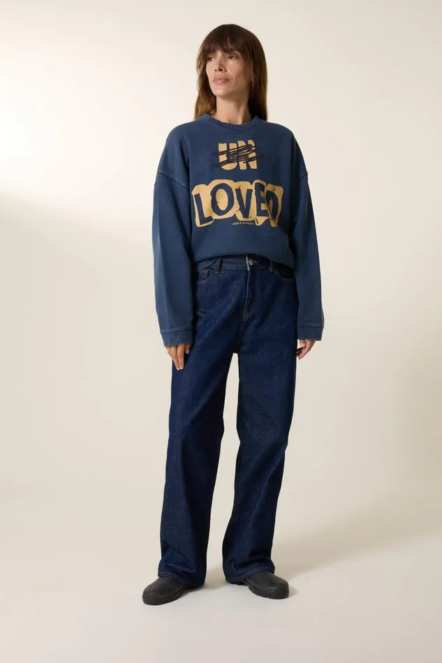 Sweatshirts Women Leon and Harper Siena Un Sweatshirt Indigo