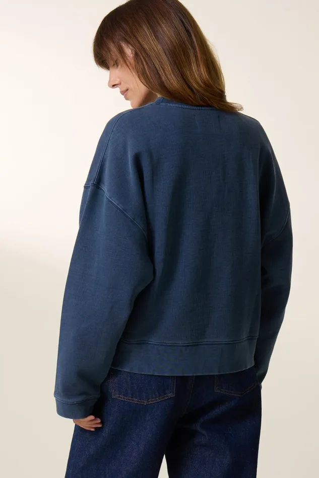 Sweatshirts Women Leon and Harper Siena Un Sweatshirt Indigo